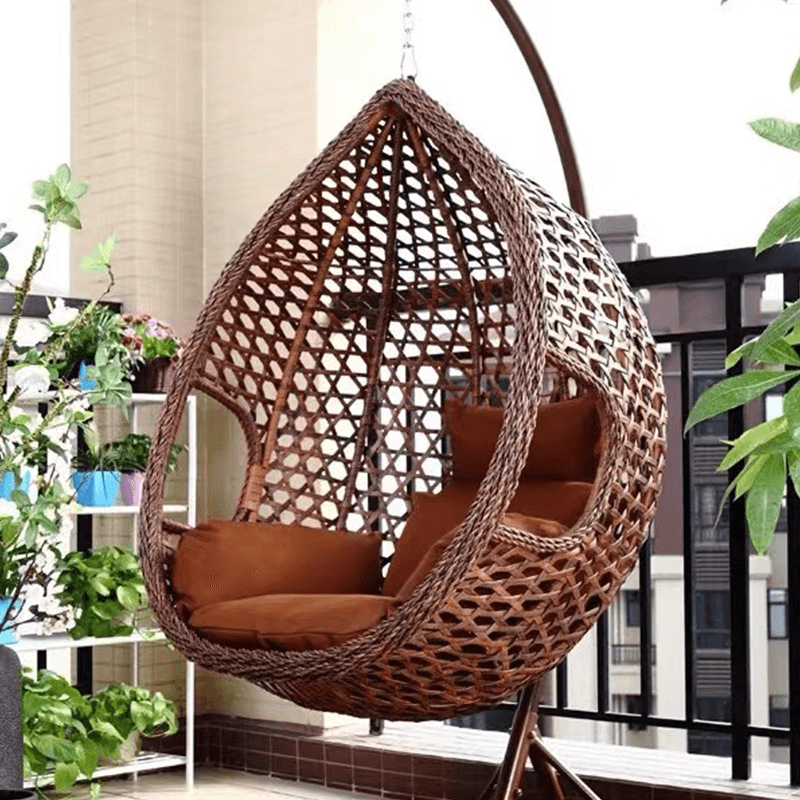 Hanging Rattan Swing Bird Nest Chair CharmyDecor