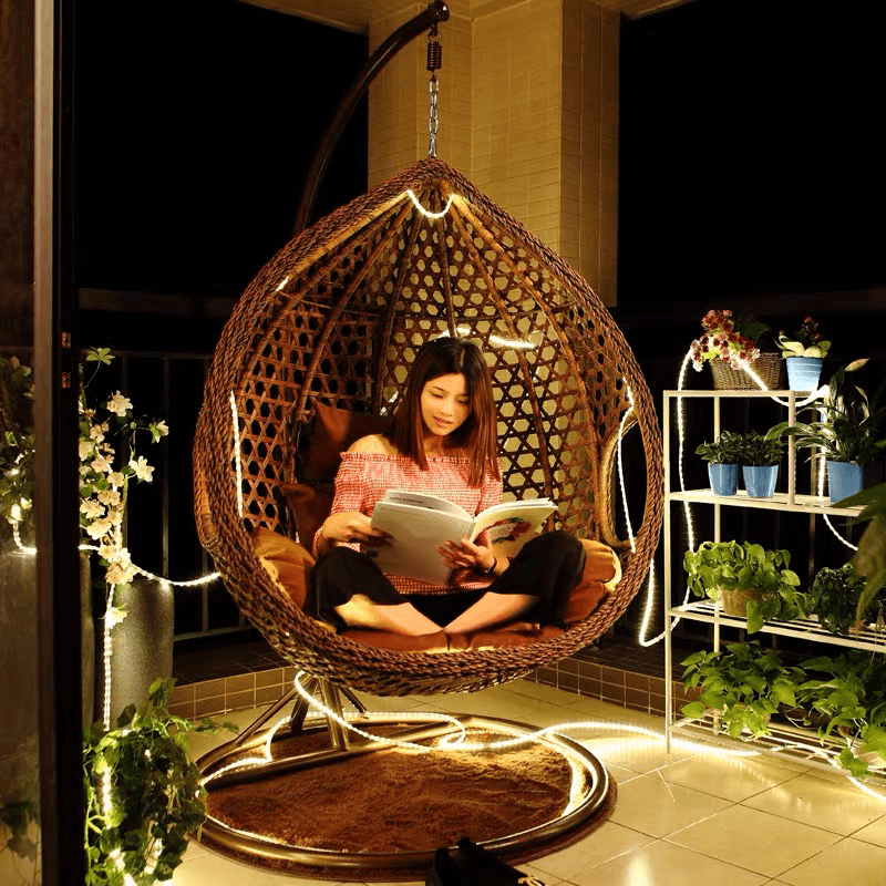 Hanging Rattan Swing Bird Nest Chair CharmyDecor
