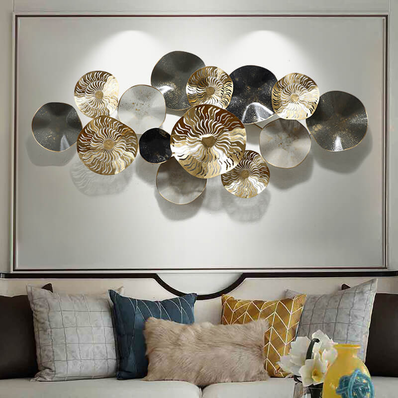 Gold Minimalist 3D Metal Wall Art Accent Piece – CharmyDecor