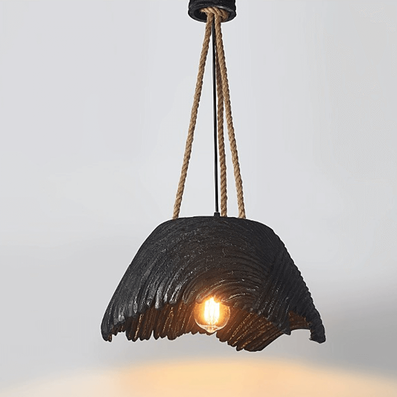 Rustic Hemp Rope Pendant Lamp: Decorative Lighting Fixture – CharmyDecor