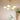 Modern White Shaded Metal Chandelier