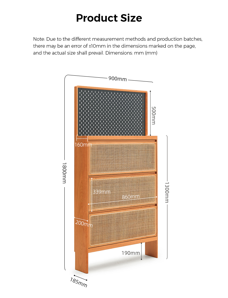 Sleek Rattan Flip Rack Shoe Cabinet for Stylish Storage – CharmyDecor