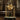 antique bronze metal frame & green marble base