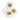 Gold & White metal flower wall accent
