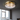 Round Water-ripple Glass Flush Ceiling Light